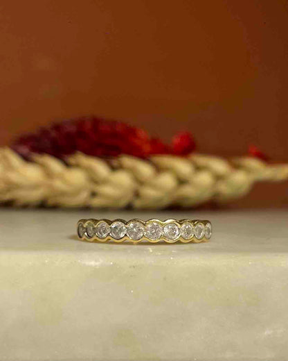 Demi-alliance Américaine diamants &quot;Jordana&quot;