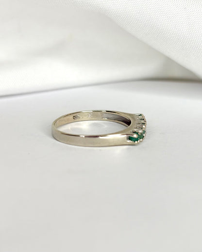 Demi - alliance 5 Émeraudes &quot;Georgia&quot; - Elliade Paris