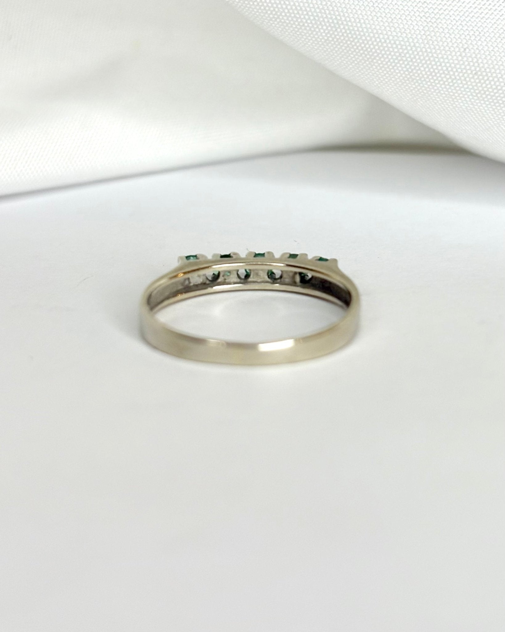 Demi - alliance 5 Émeraudes &quot;Georgia&quot; - Elliade Paris