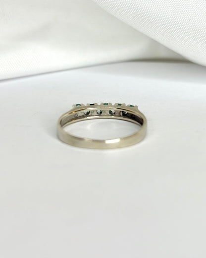 Demi - alliance 5 Émeraudes &quot;Georgia&quot; - Elliade Paris