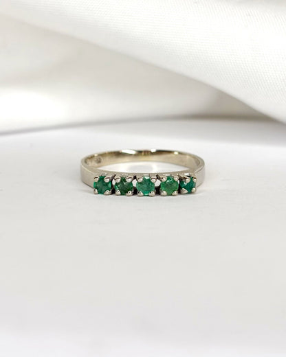 Demi - alliance 5 Émeraudes &quot;Georgia&quot; - Elliade Paris