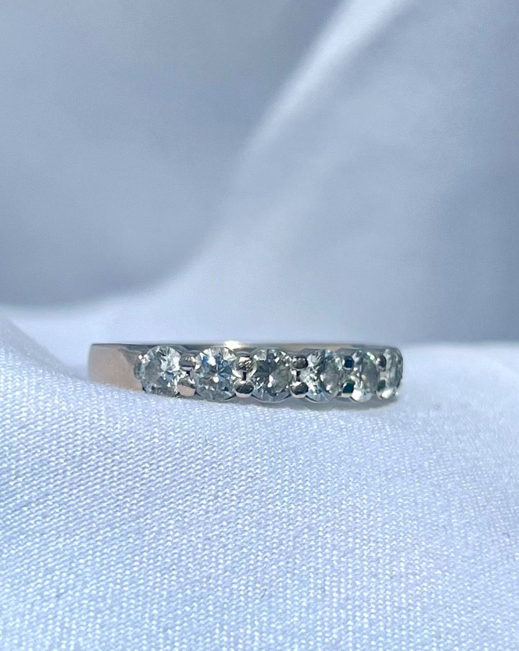 Demi - alliance Américaine 0.80 carat diamants "Emmy" - Elliade Paris