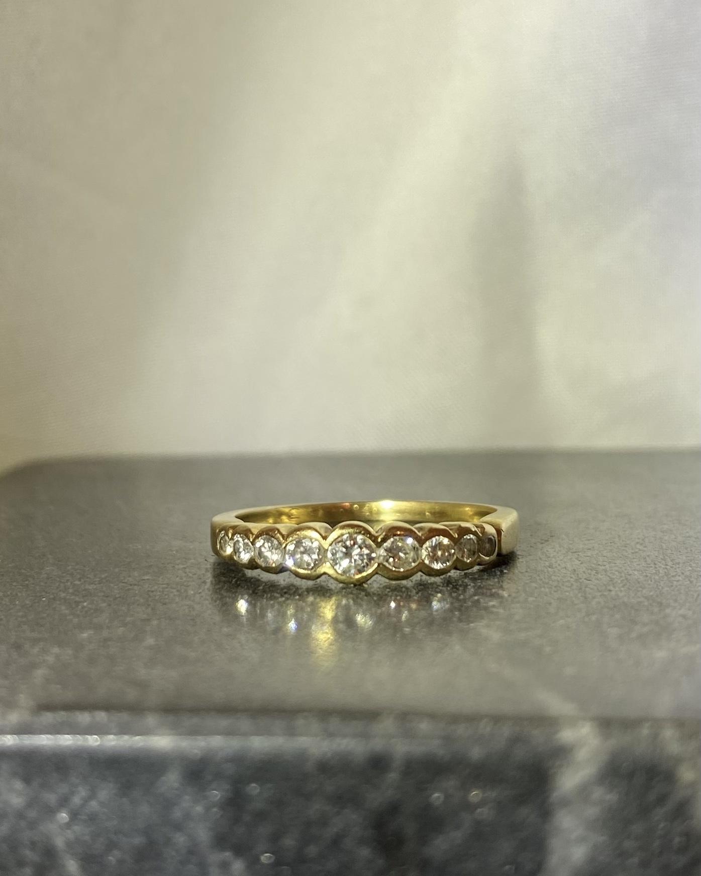 Demi Alliance Américaine Diamants "Carina" - Elliade Paris