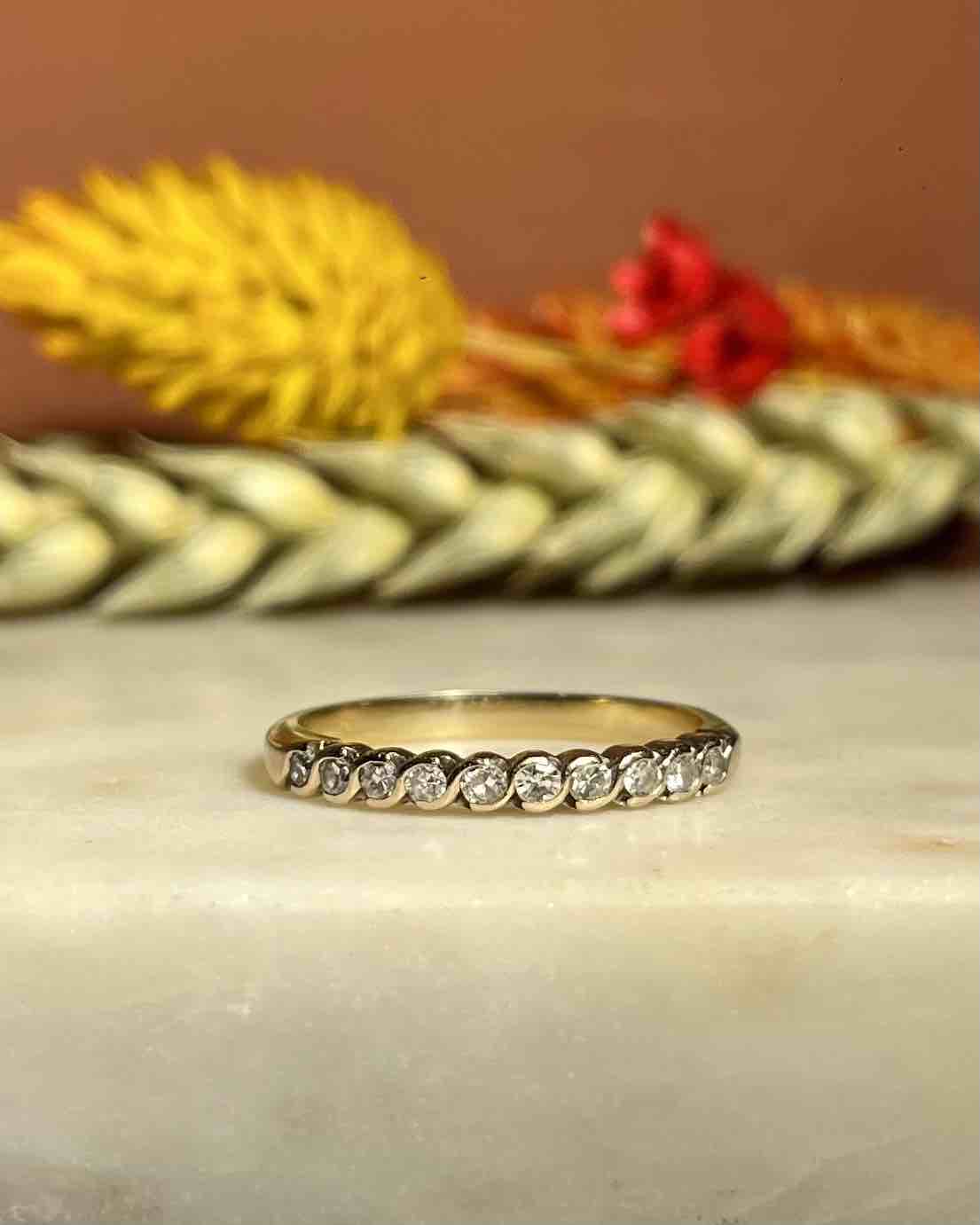Demi - alliance Américaine diamants "Horcila" - Elliade Paris