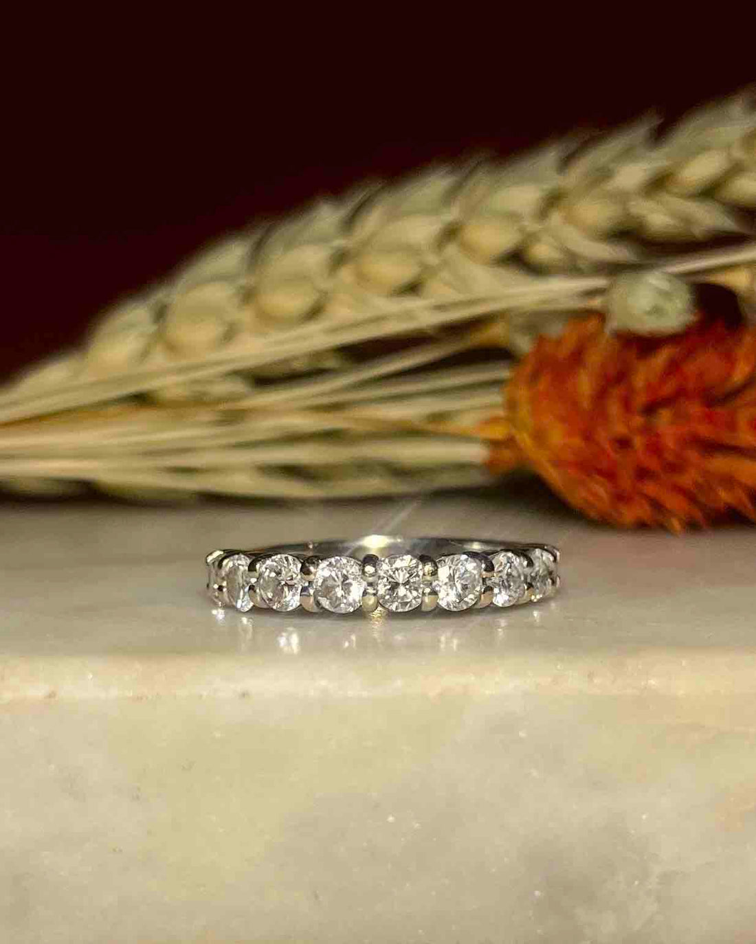 Demi-alliance Diamants 0.90 carat &quot;Pénélope&quot;