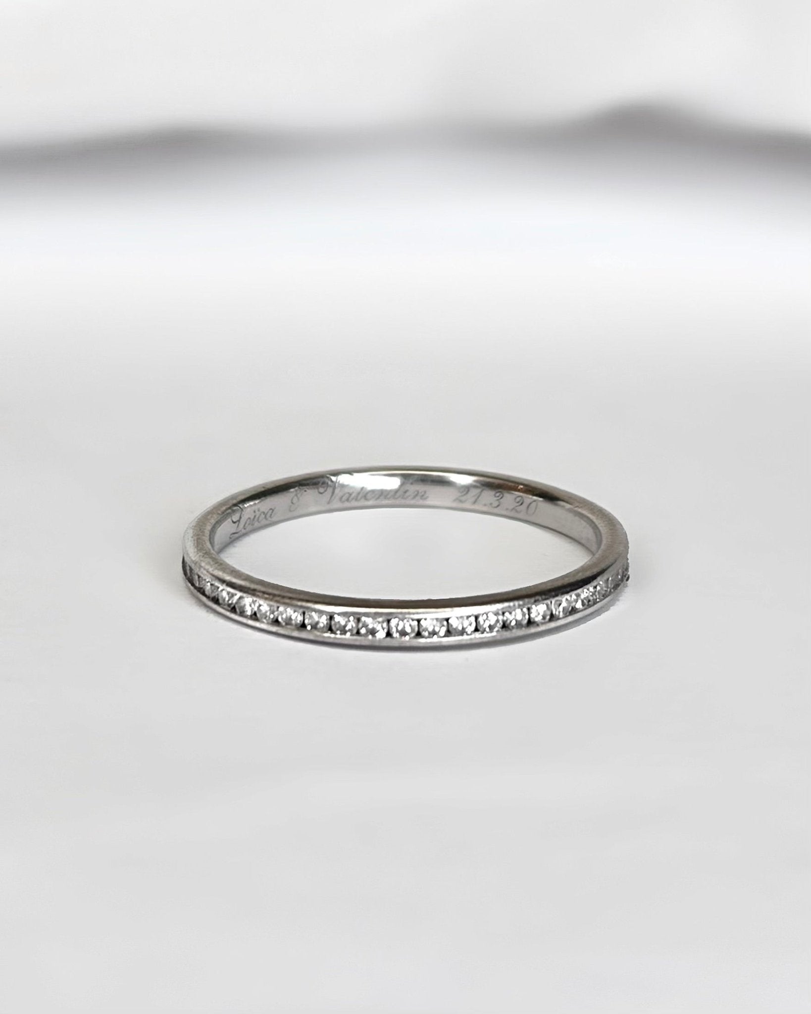 Demi-Alliance Diamants 0.27 carat 1.7mm "Coline" - Elliade Paris