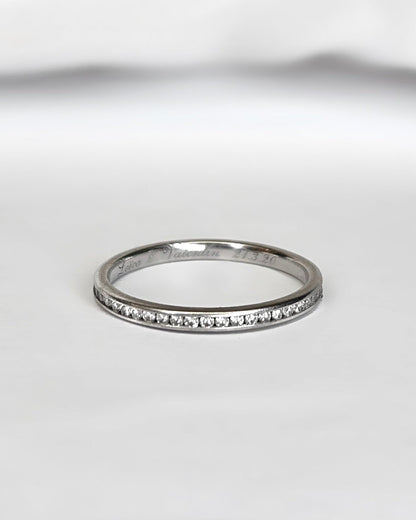 Demi-Alliance Diamants 0.27 carat 1.7mm "Coline" - Elliade Paris