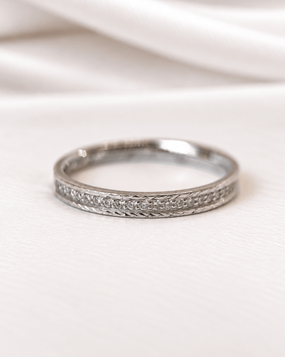 Demi-Alliance Diamants 0.27 carat 2mm "Colette" - Elliade Paris