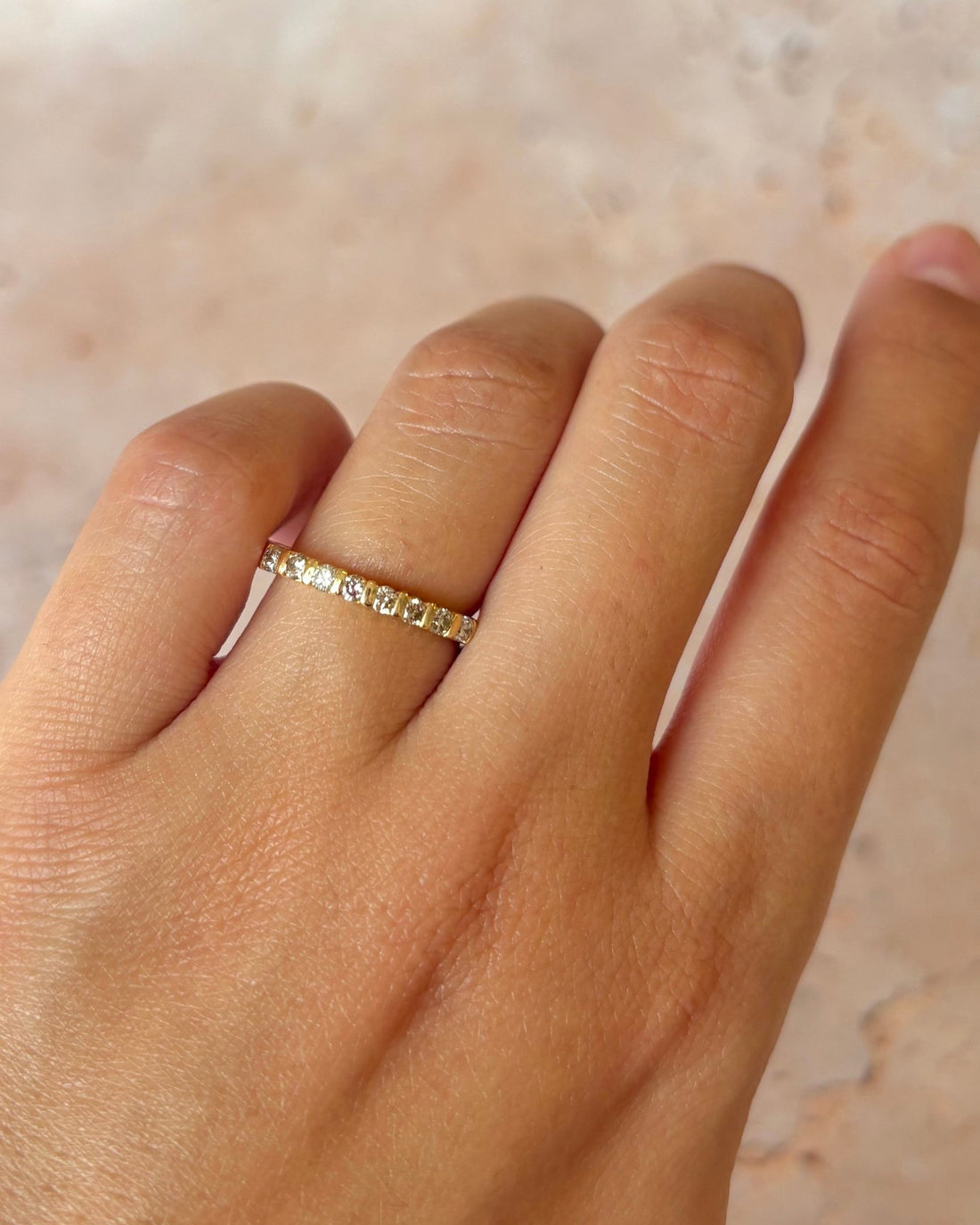 Demi-Alliance Diamants 0.36 carat 2.2 mm "Irina" - Elliade Paris
