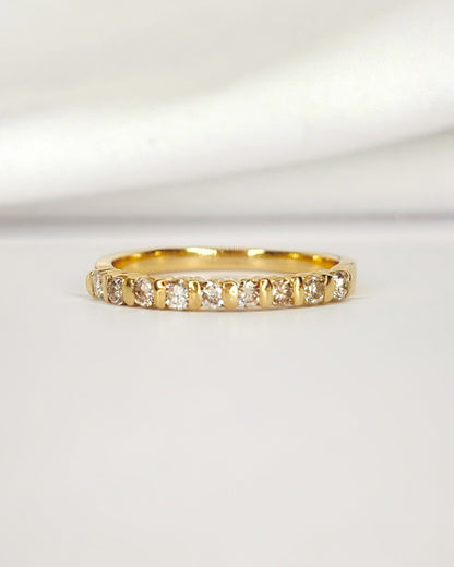 Demi-Alliance Diamants 0.36 carat 2.2 mm "Irina" - Elliade Paris