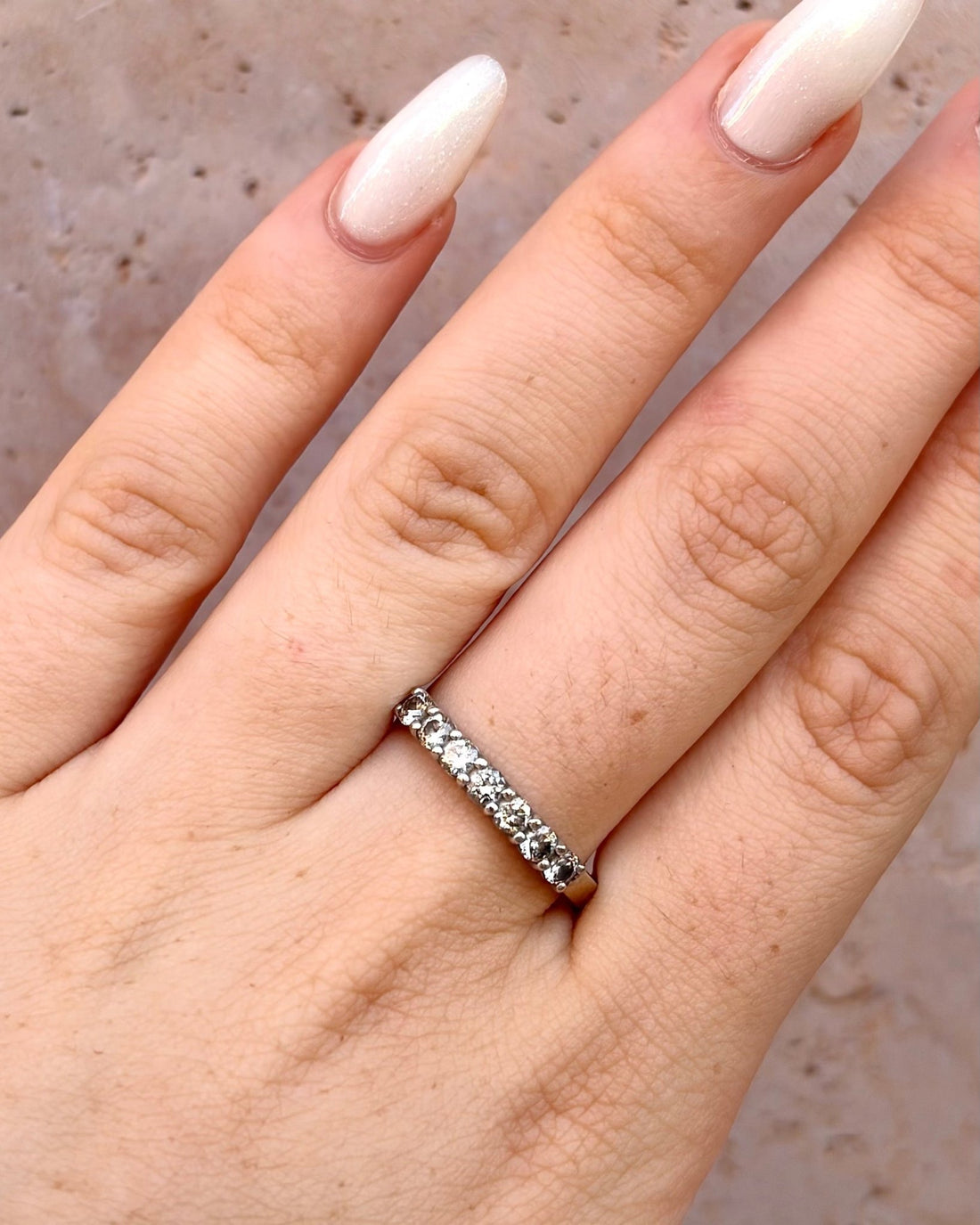 Demi-Alliance Diamants 0.49 carat "Lola" - Elliade Paris