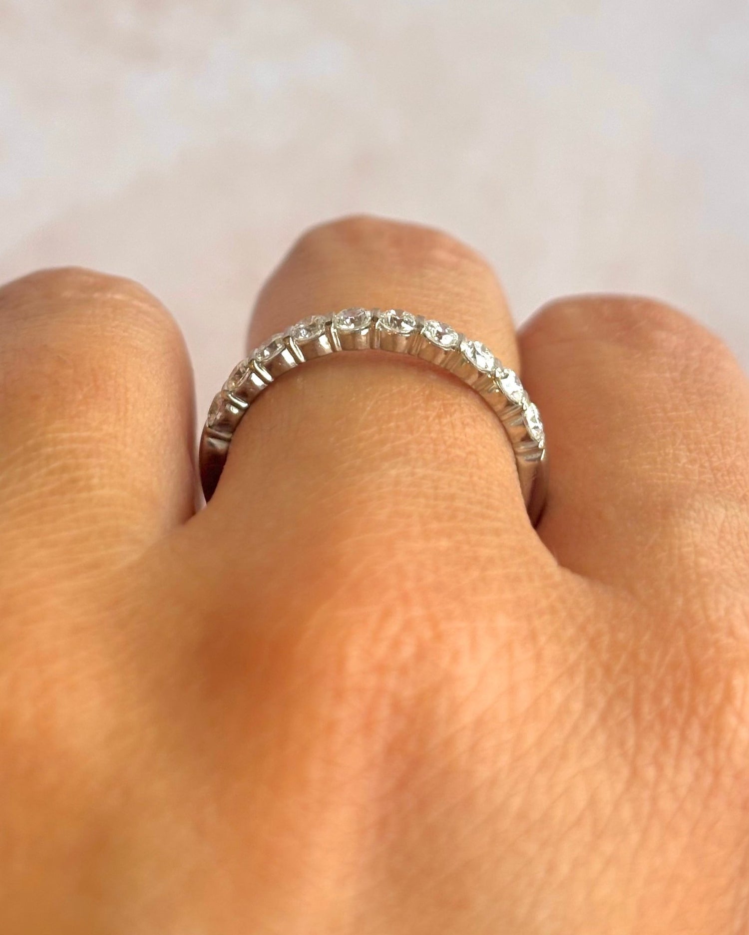 Demi-Alliance Diamants 0.50 carat 2.5mm "Elina" - Elliade Paris