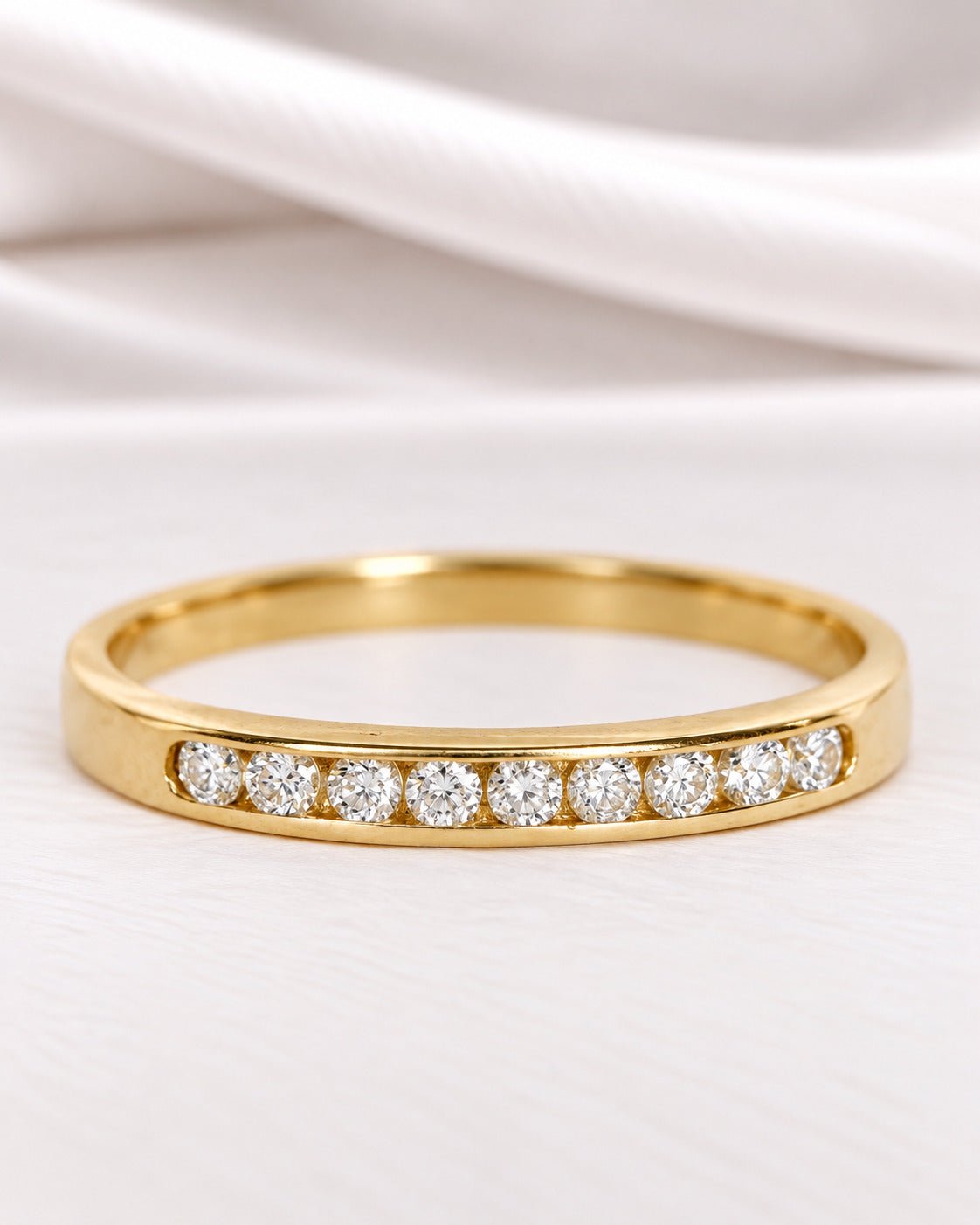 Demi-Alliance Diamants 0.54 carat 2.5mm "Zoélia" - Elliade Paris