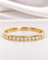 Demi-Alliance Diamants 0.54 carat 2.5mm "Zoélia" - Elliade Paris