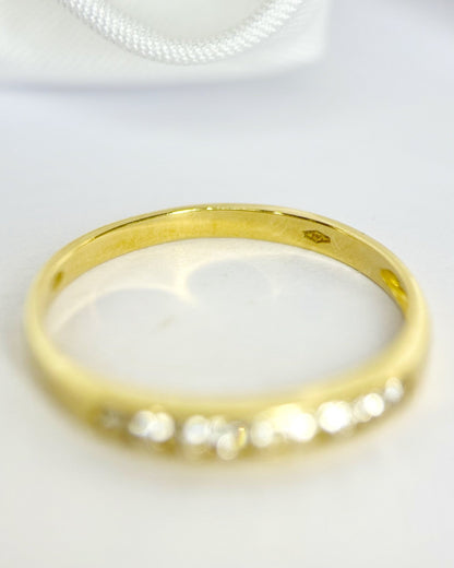 Demi-Alliance Diamants 0.54 carat 2.5mm "Zoélia" - Elliade Paris