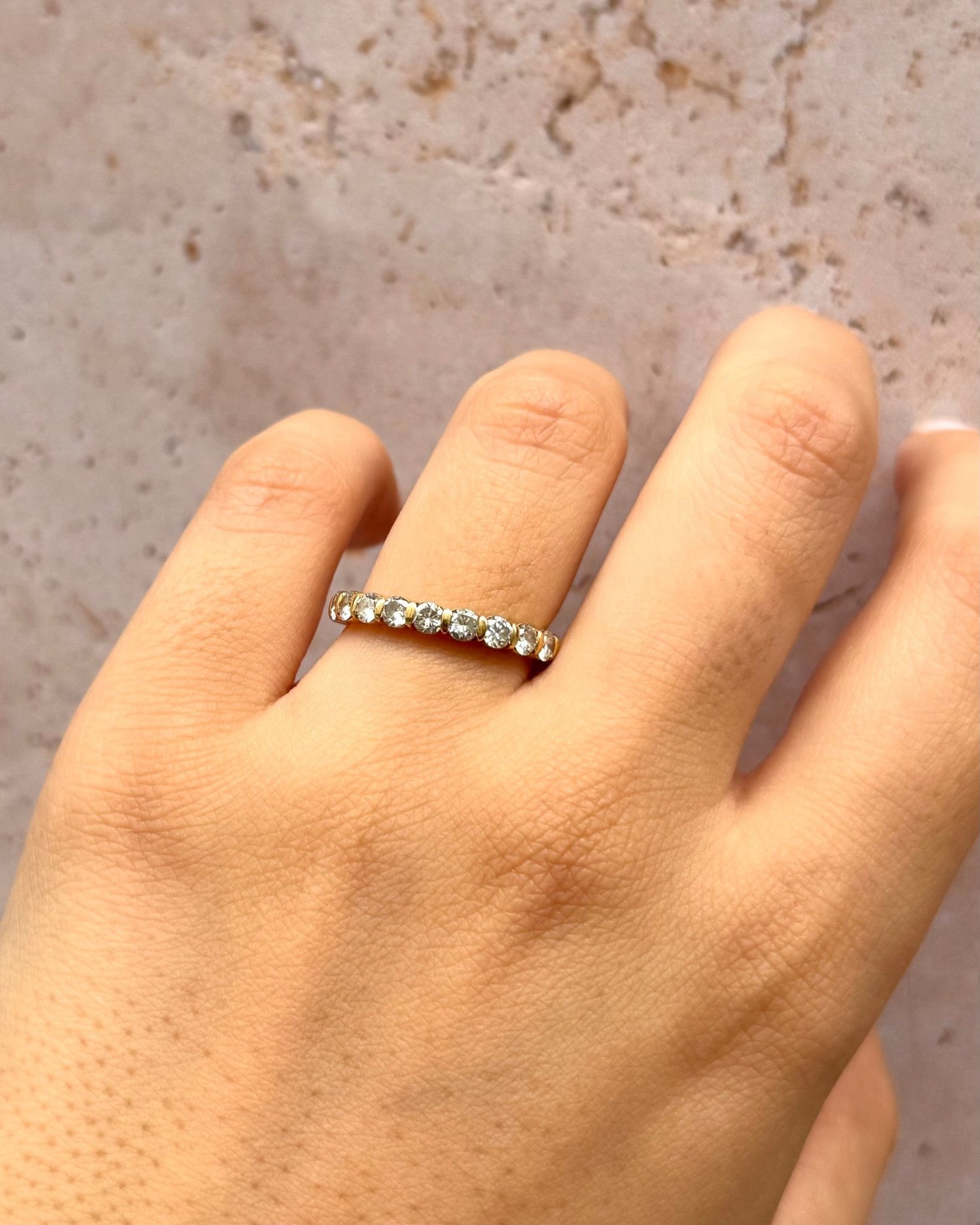 Demi-Alliance Diamants 0.56 carat 2.8 mm "Simona" - Elliade Paris