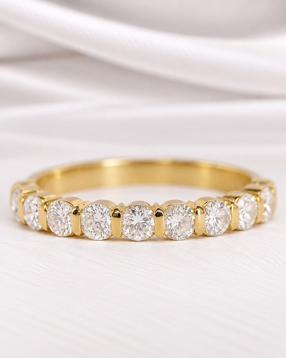 Demi-Alliance Diamants 0.56 carat 2.8 mm "Simona" - Elliade Paris