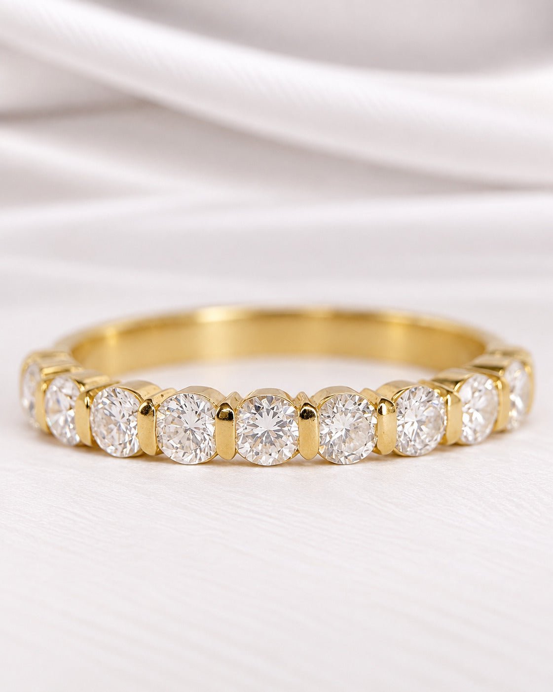 Demi-Alliance Diamants 0.56 carat 2.8 mm "Simona" - Elliade Paris