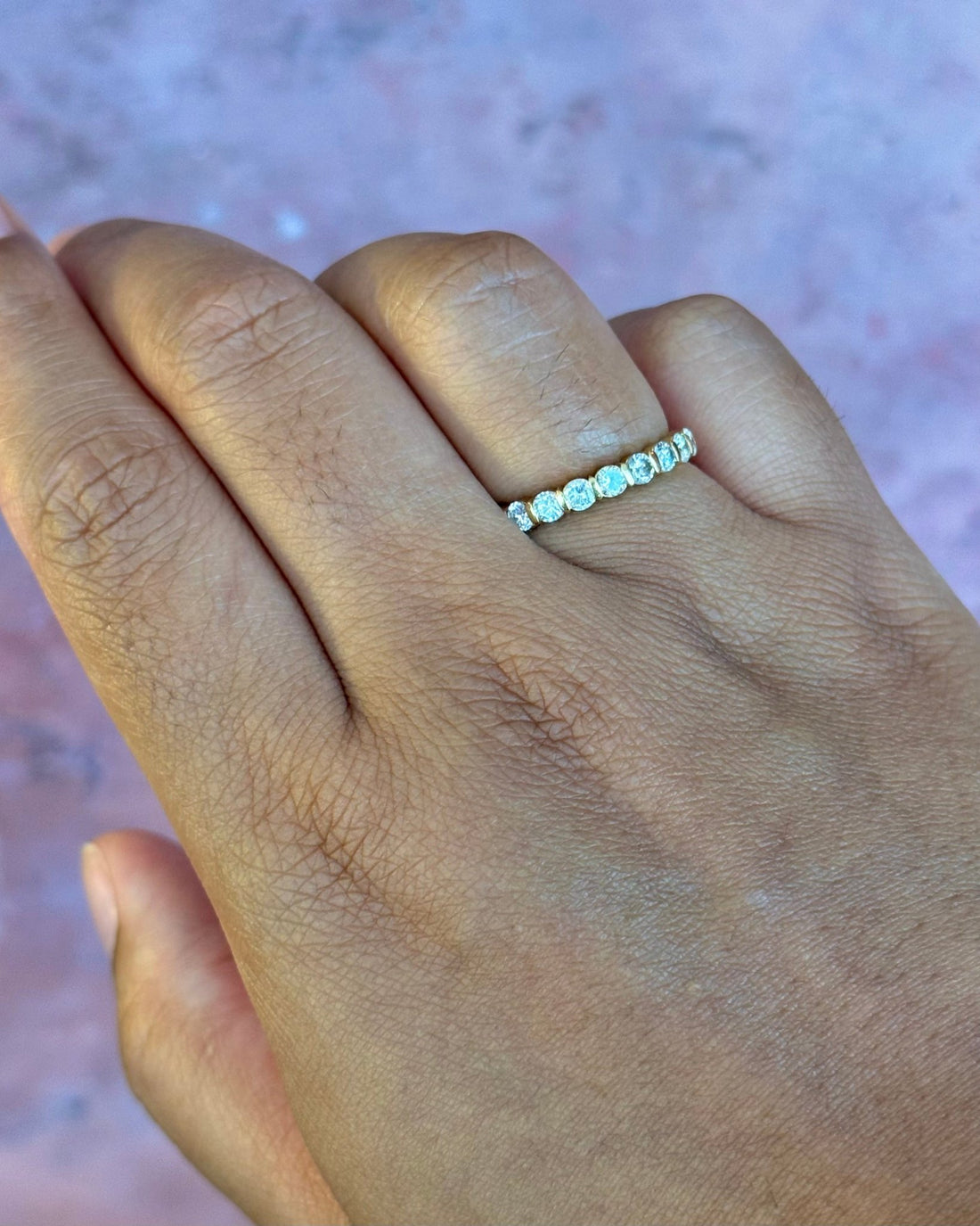 Demi-Alliance Diamants 0.56 carat 2.8 mm "Simona" - Elliade Paris