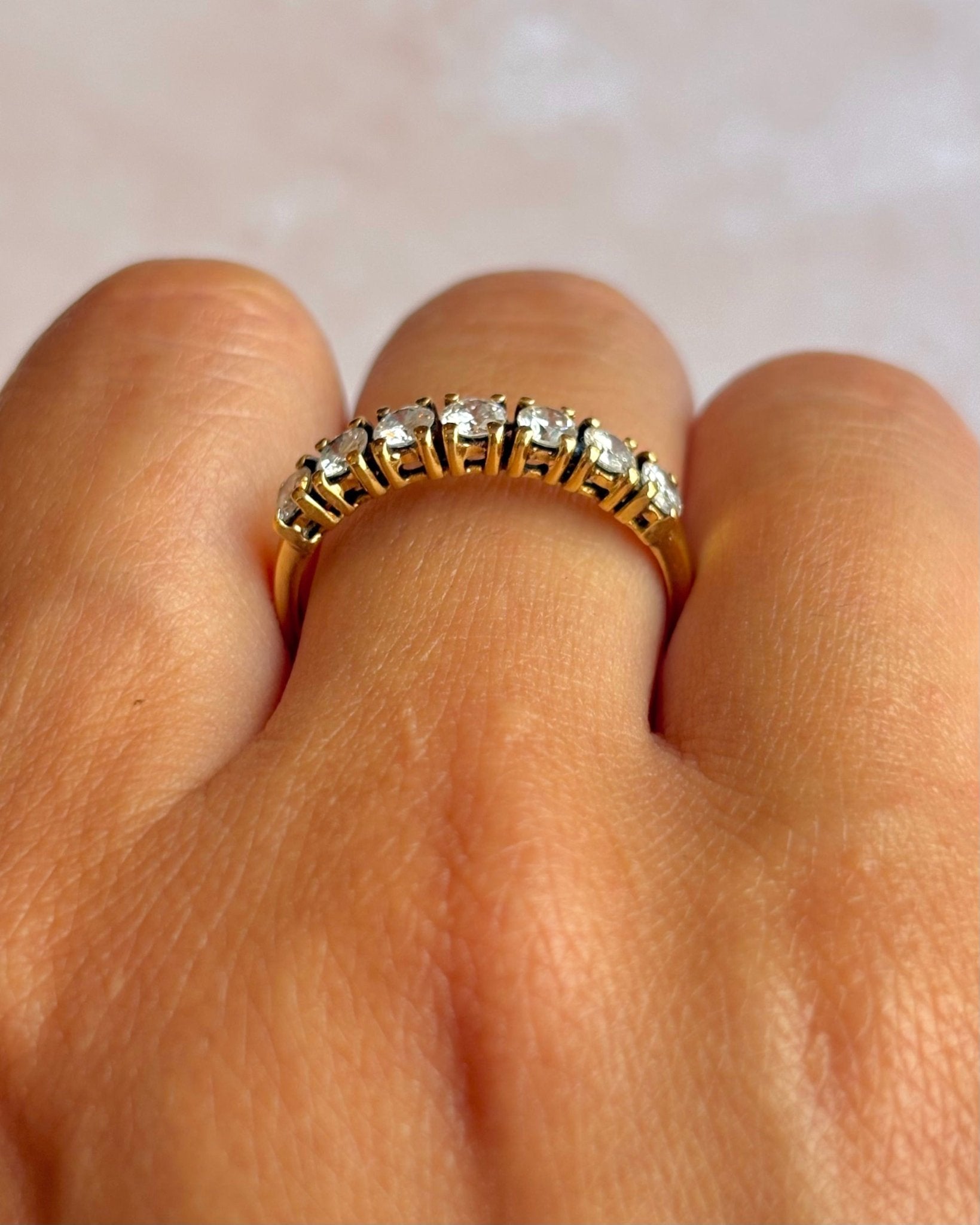 Demi-Alliance Diamants 0.77 carat "Sonia" - Elliade Paris