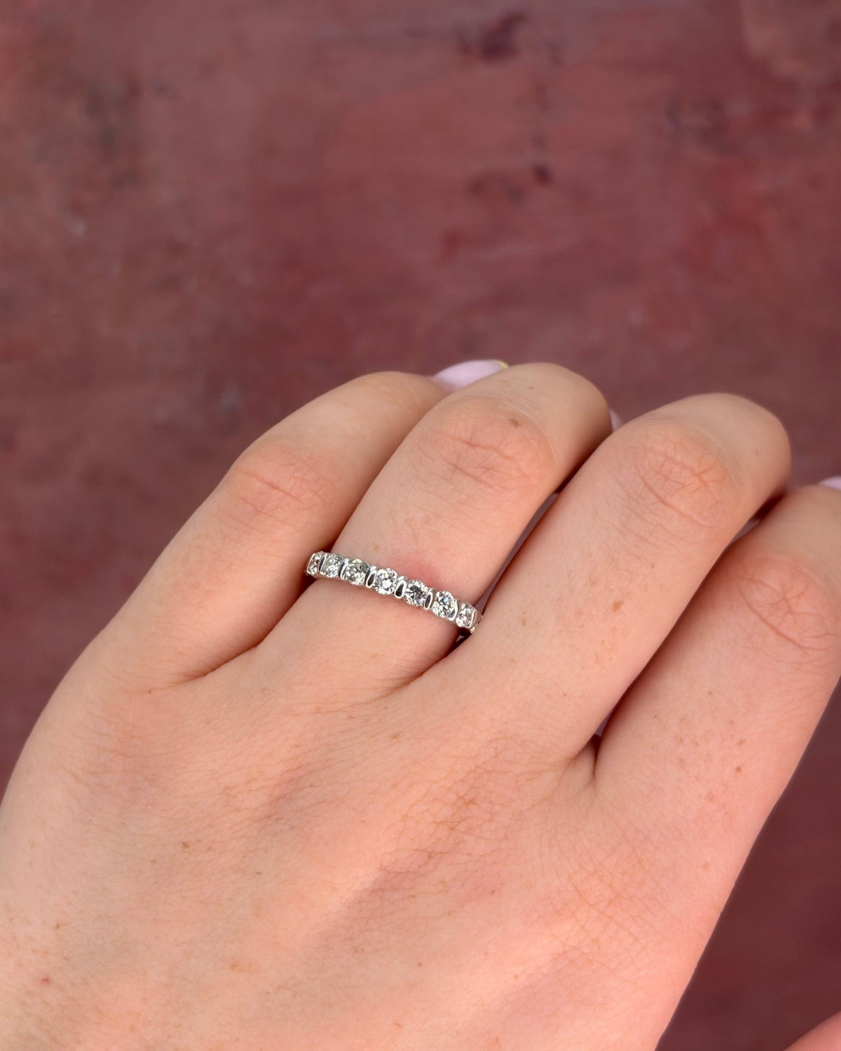 Demi-Alliance Diamants 0.88 carat 2.8 mm "Paola" - Elliade Paris
