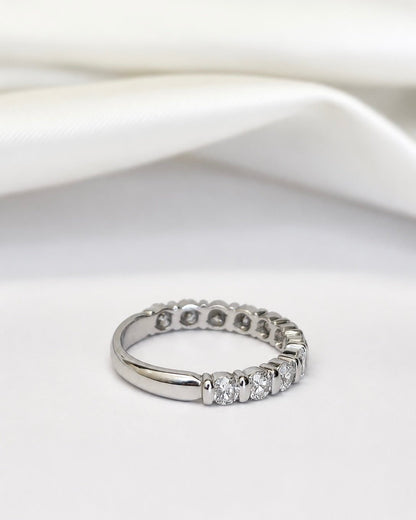 Demi-Alliance Diamants 0.88 carat 2.8 mm "Paola" - Elliade Paris