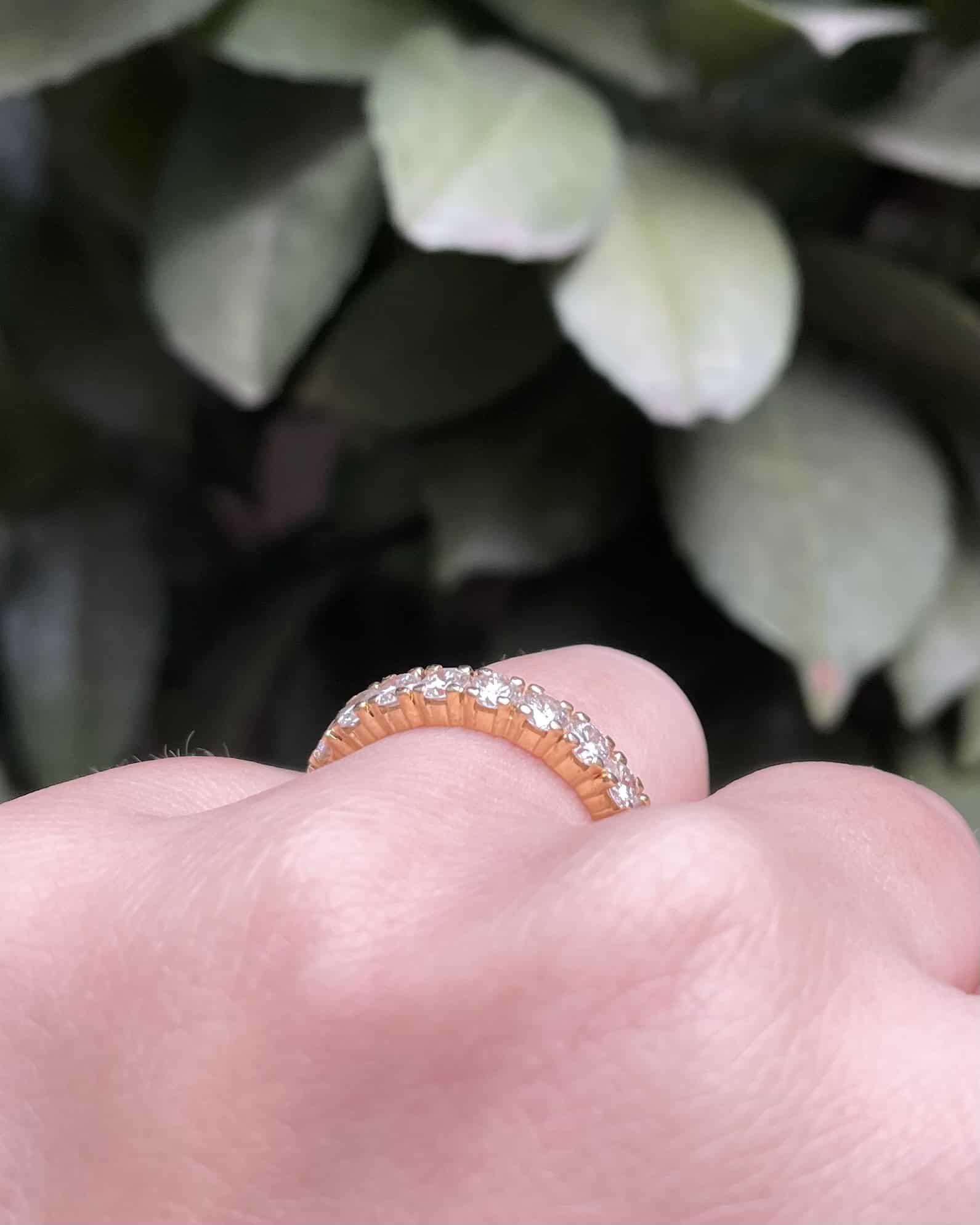Demi Alliance Diamants 0.90 carat &quot;Daniela&quot; - Elliade Paris