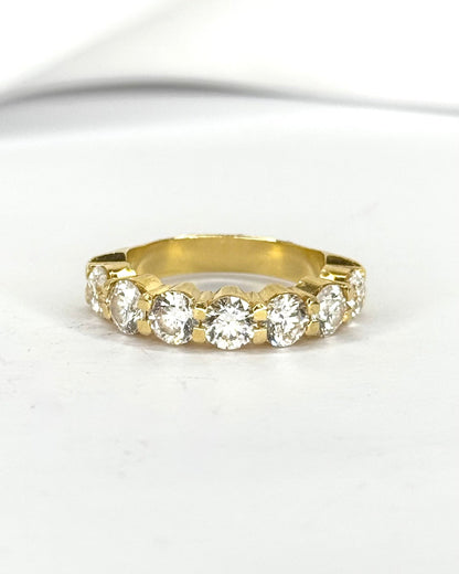 Demi-Alliance Diamants 2.10 carats 4.5mm "Janine" - Elliade Paris