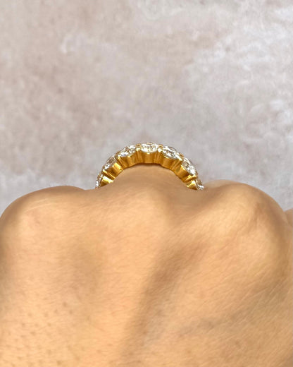 Demi-Alliance Diamants 2.10 carats 4.5mm "Janine" - Elliade Paris