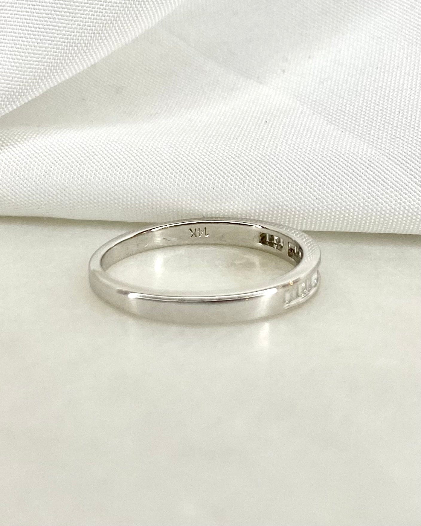Demi Alliance Diamants Baguette 0.34 carat "Agnès" - Elliade Paris