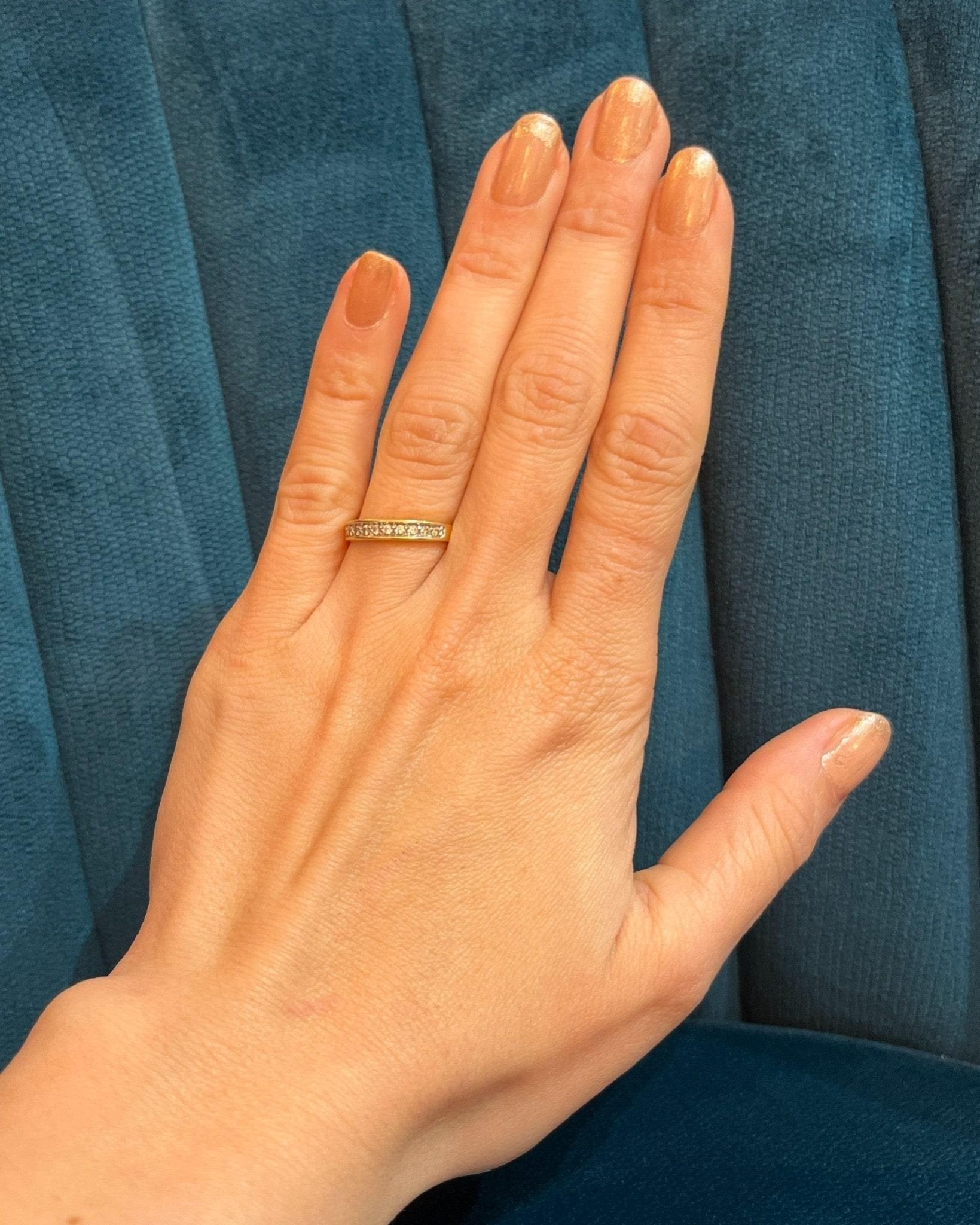 Demi Alliance Diamants "Iris" - Elliade Paris