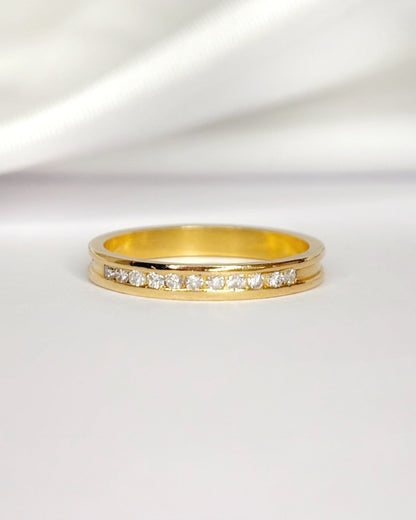 Demi-Alliance Diamants "Virona" - Elliade Paris