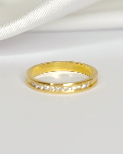 Demi-Alliance Diamants "Virona" - Elliade Paris
