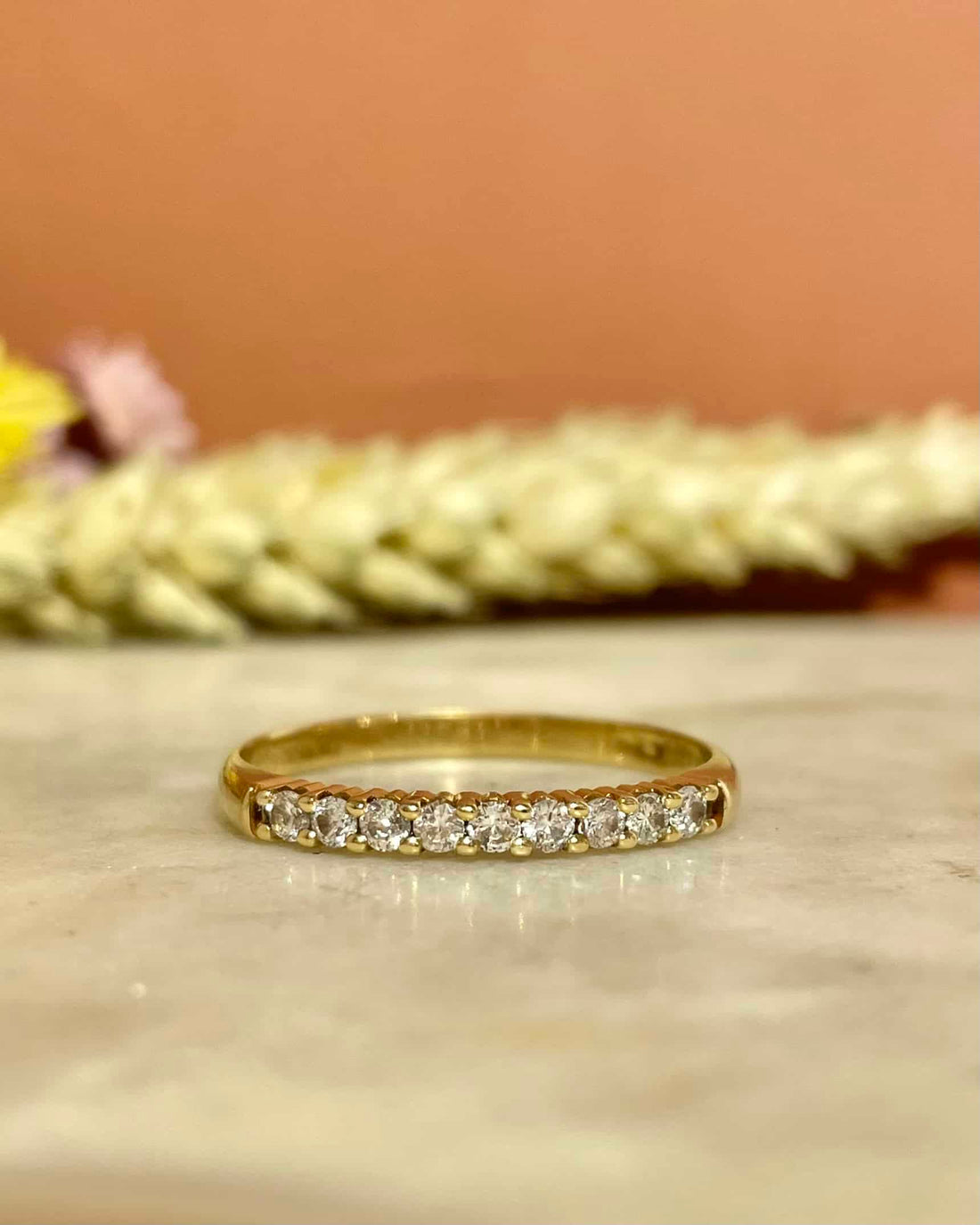 Demi Alliance Vintage 9 Diamants &quot;Evelyn&quot;