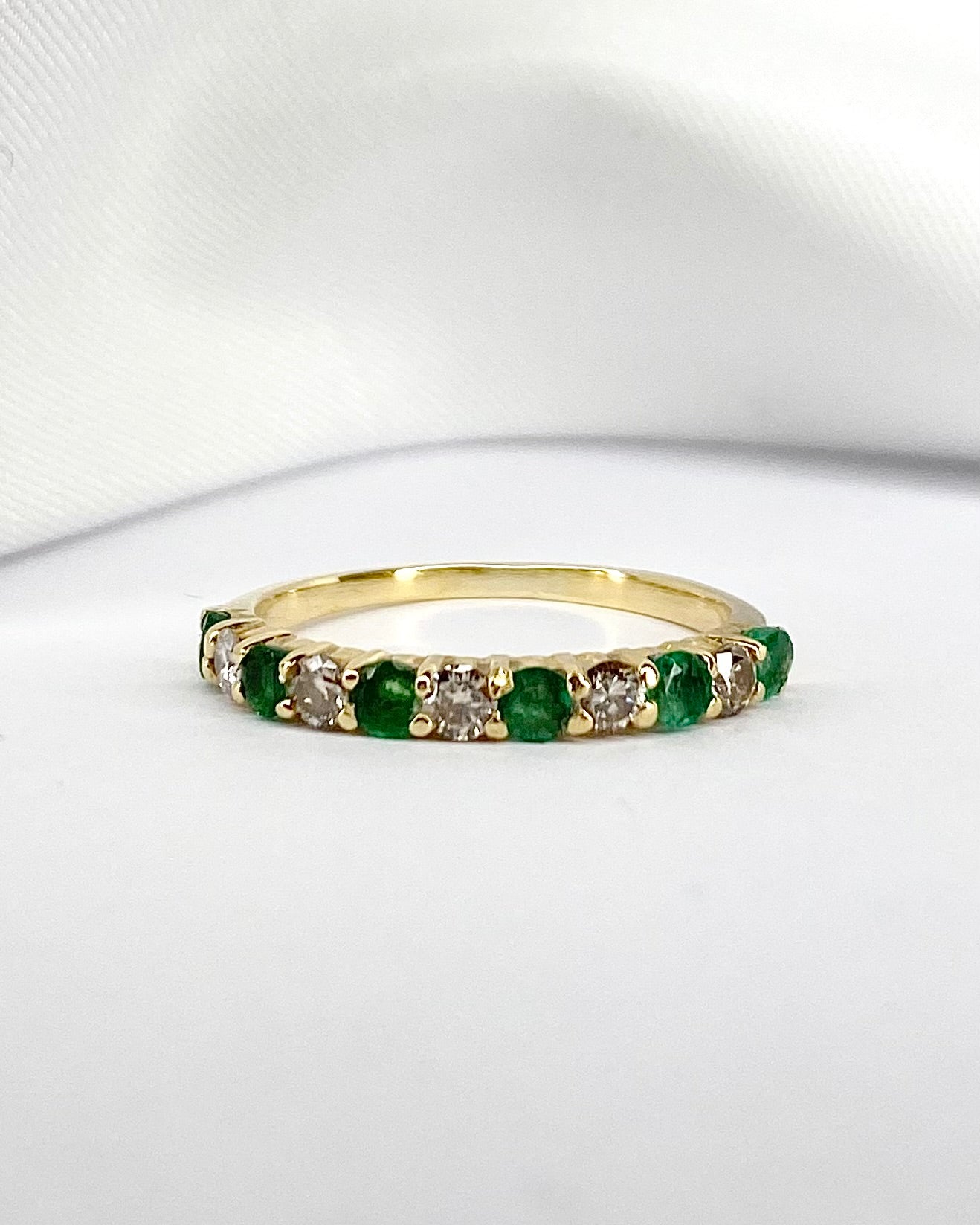 Demi - alliance Émeraudes &amp; Diamants 0.35 carat &quot;Julianne&quot; - Elliade Paris