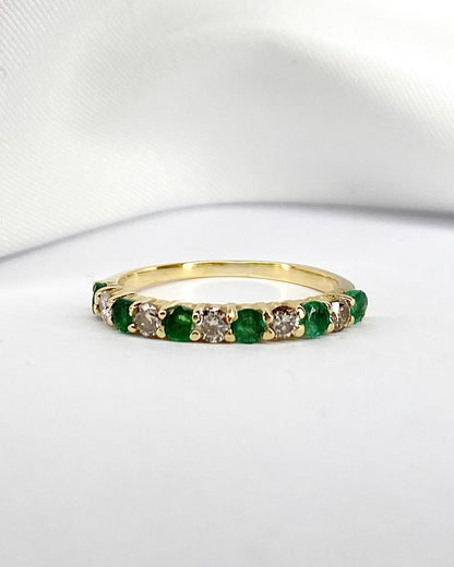 Demi - alliance Émeraudes &amp; Diamants 0.35 carat &quot;Julianne&quot; - Elliade Paris