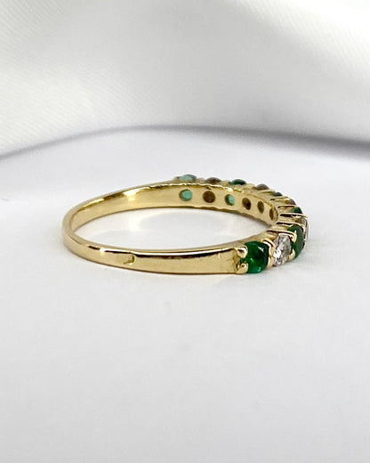 Demi - alliance Émeraudes &amp; Diamants 0.35 carat &quot;Julianne&quot; - Elliade Paris