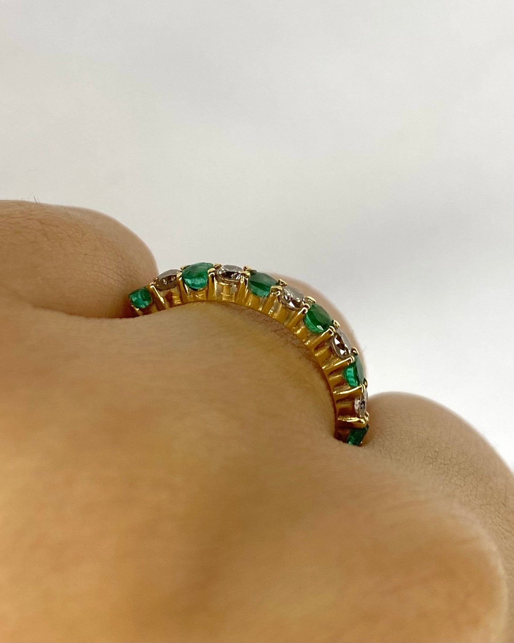 Demi - alliance Émeraudes &amp; Diamants 0.35 carat "Julianne" - Elliade Paris