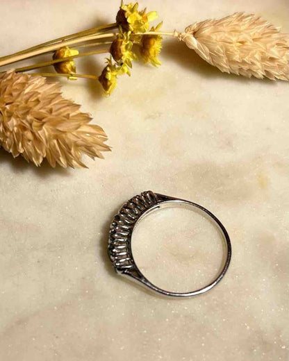 Demi alliance émeraudes vintage &quot;Giulia&quot; - Elliade Paris