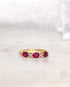 Demi Alliance Rubis 0.60 carat & Diamants "Maia" - Elliade Paris
