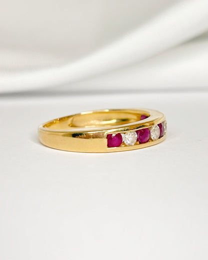 Demi - Alliance Rubis &amp; Diamants "Lara" - Elliade Paris