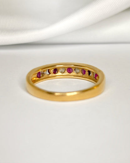 Demi - Alliance Rubis &amp; Diamants "Lara" - Elliade Paris