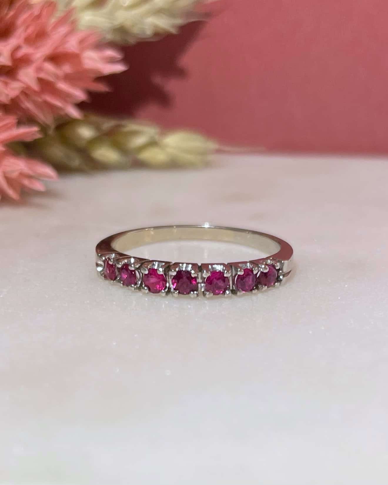 Demi-Alliance Rubis "Josianne" - Elliade Paris