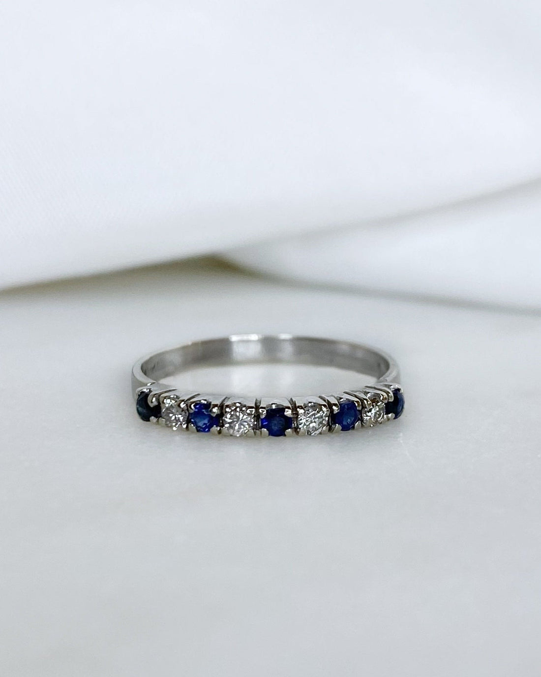Demi - Alliance Saphirs 0.15 carat &amp; Diamants &quot;Kaïa&quot; - Elliade Paris