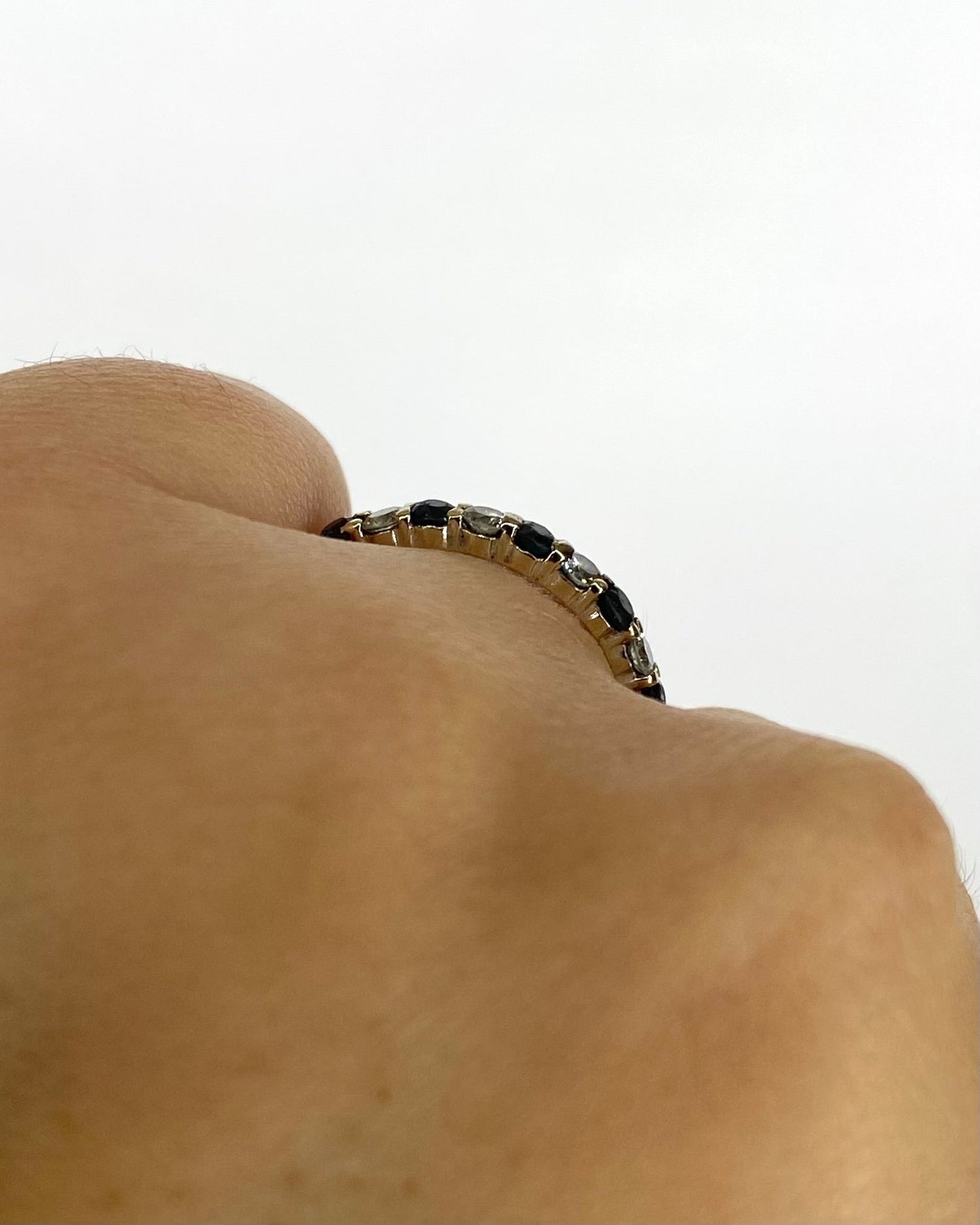 Demi - Alliance Saphirs 0.43 carat &amp; Diamants 0.25 carat "Paula" - Elliade Paris