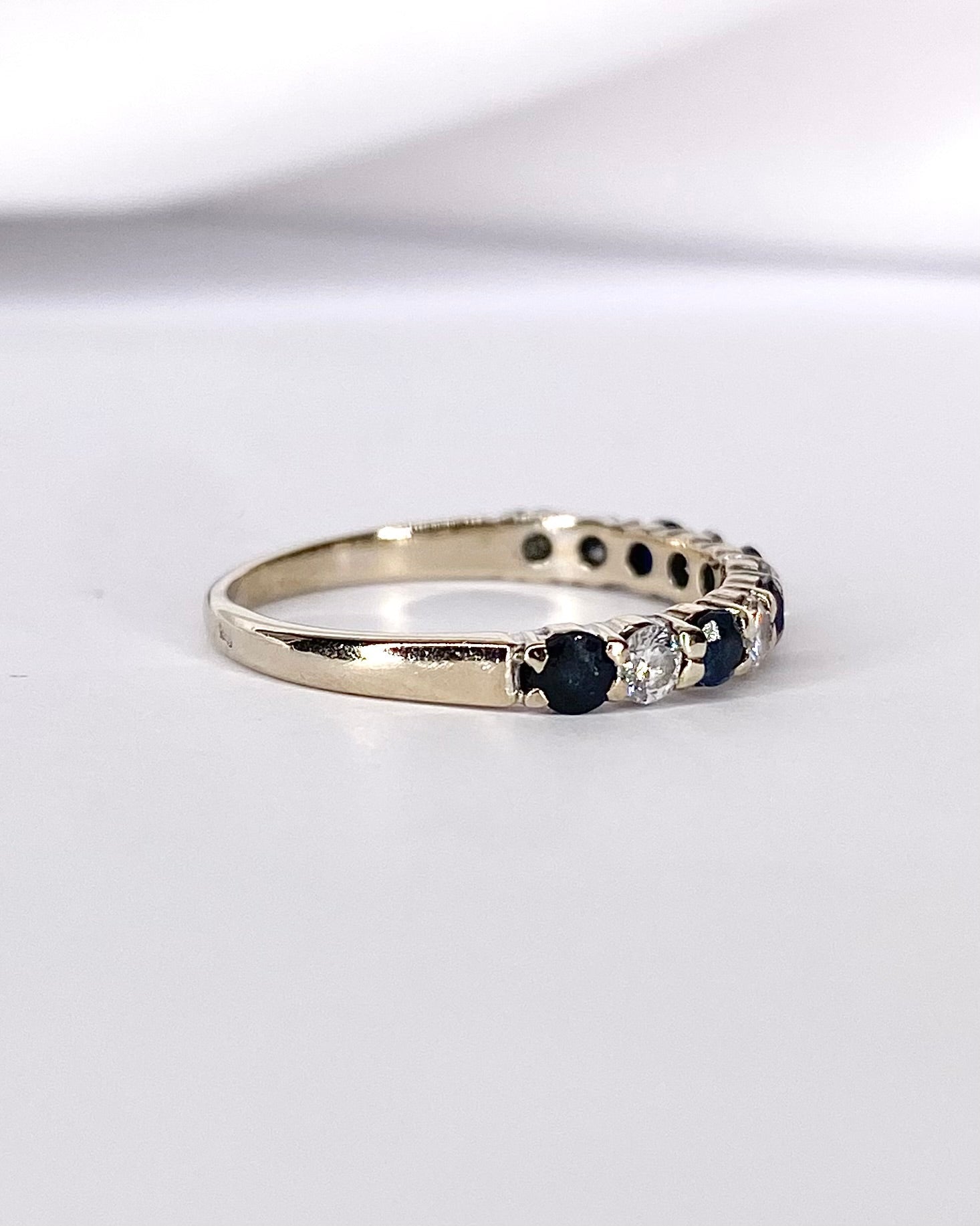 Demi - Alliance Saphirs 0.43 carat &amp; Diamants 0.25 carat "Paula" - Elliade Paris