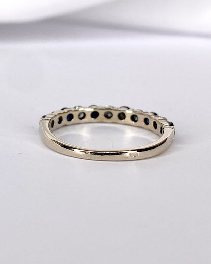 Demi - Alliance Saphirs 0.43 carat &amp; Diamants 0.25 carat "Paula" - Elliade Paris