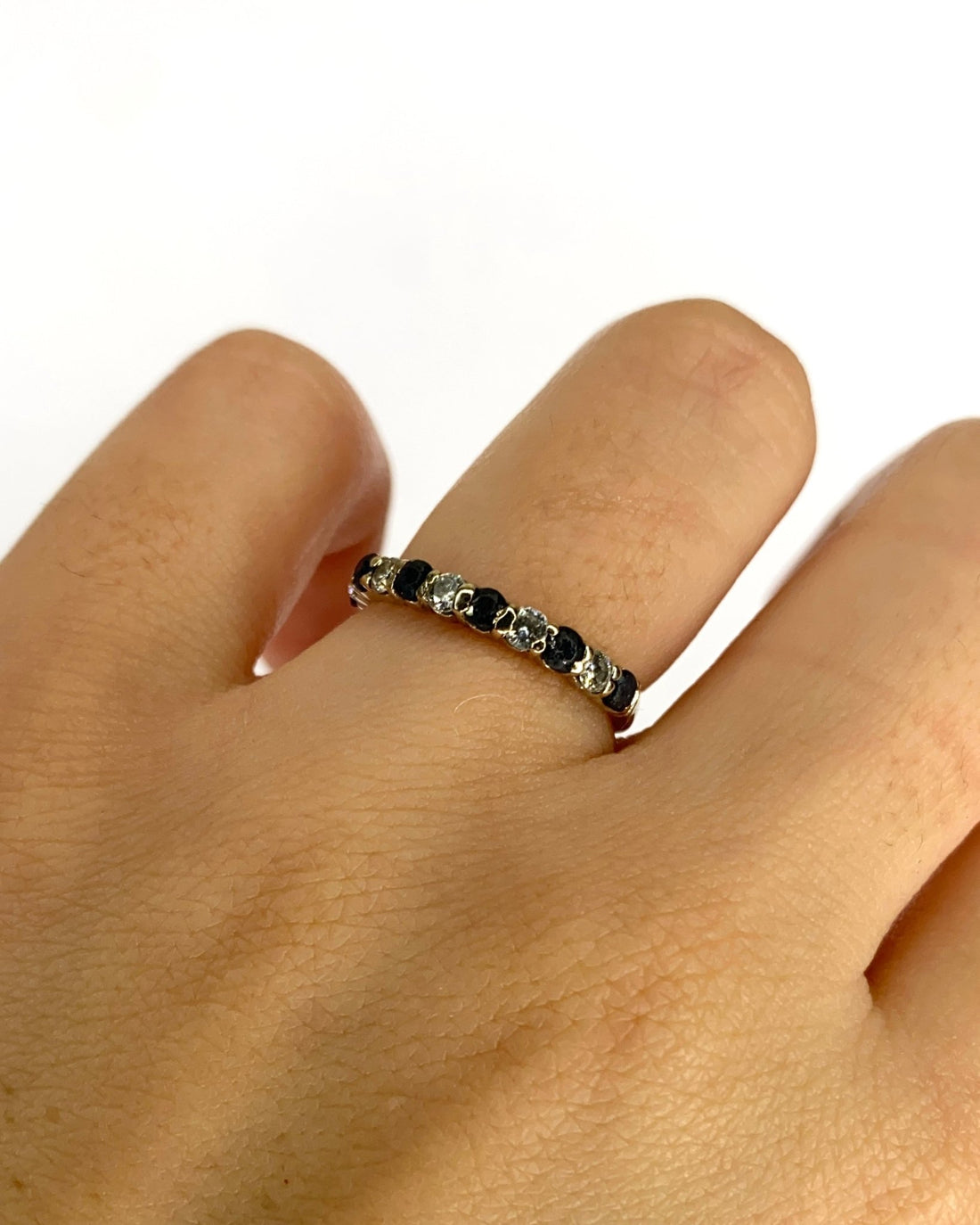 Demi - Alliance Saphirs 0.43 carat &amp; Diamants 0.25 carat "Paula" - Elliade Paris