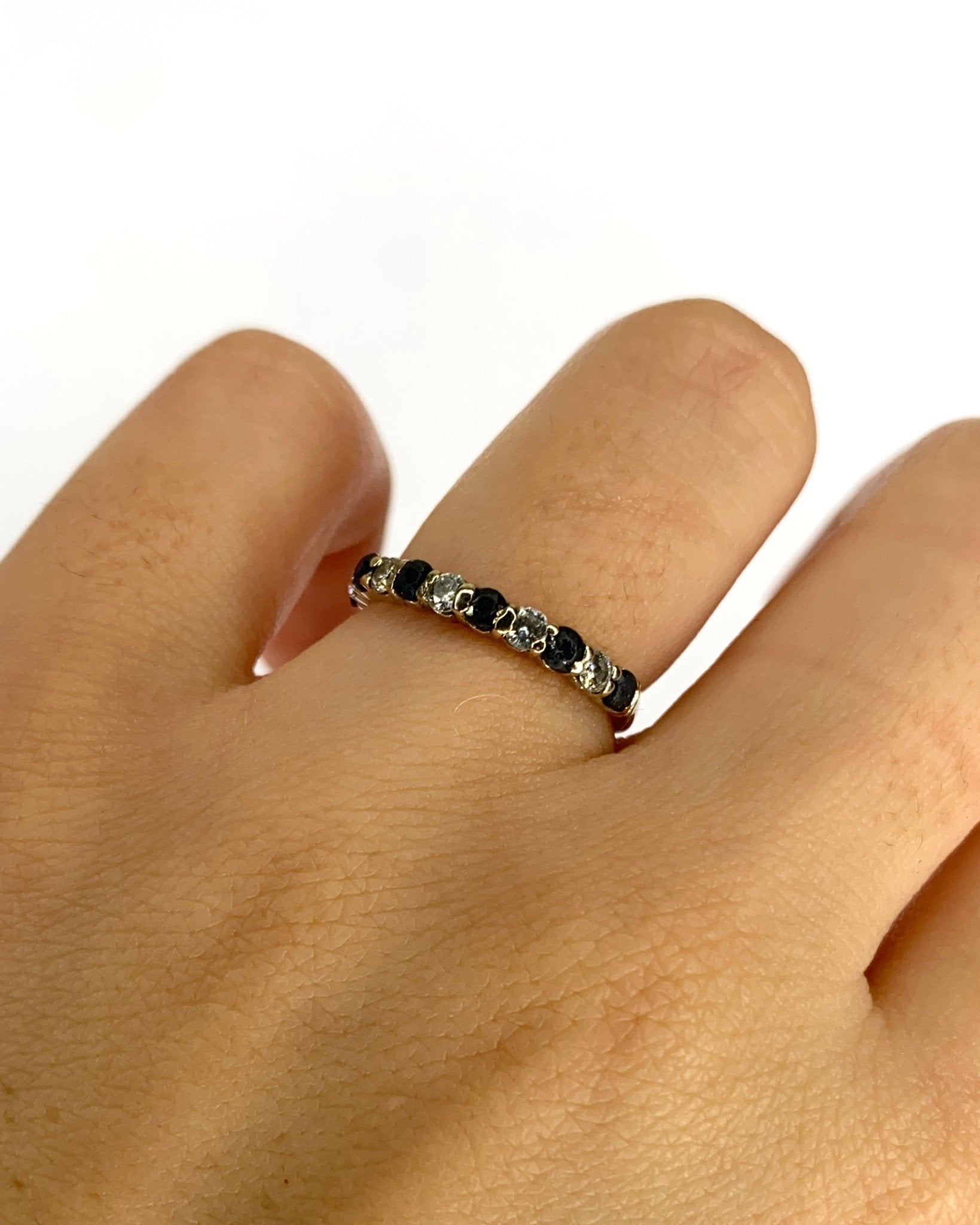 Demi - Alliance Saphirs 0.43 carat &amp; Diamants 0.25 carat "Paula" - Elliade Paris