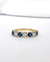 Demi Alliance Saphirs 0.60 carat & Diamants 0.30 carat "Maud" - Elliade Paris